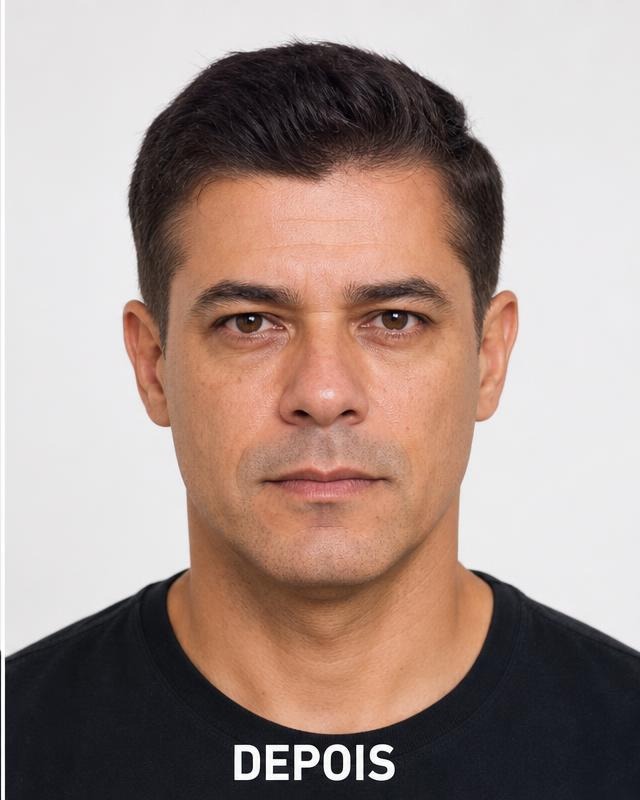 Cabelo grisalho antes e escurecido depois do uso contínuo — depois